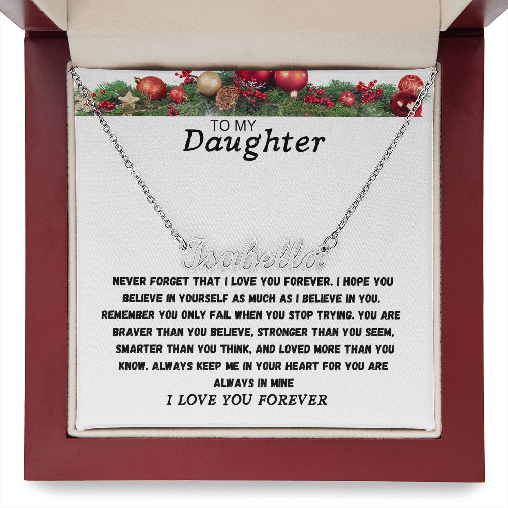 PERSONALIZED NAME NECKLACE FOR MY DAUGHTER