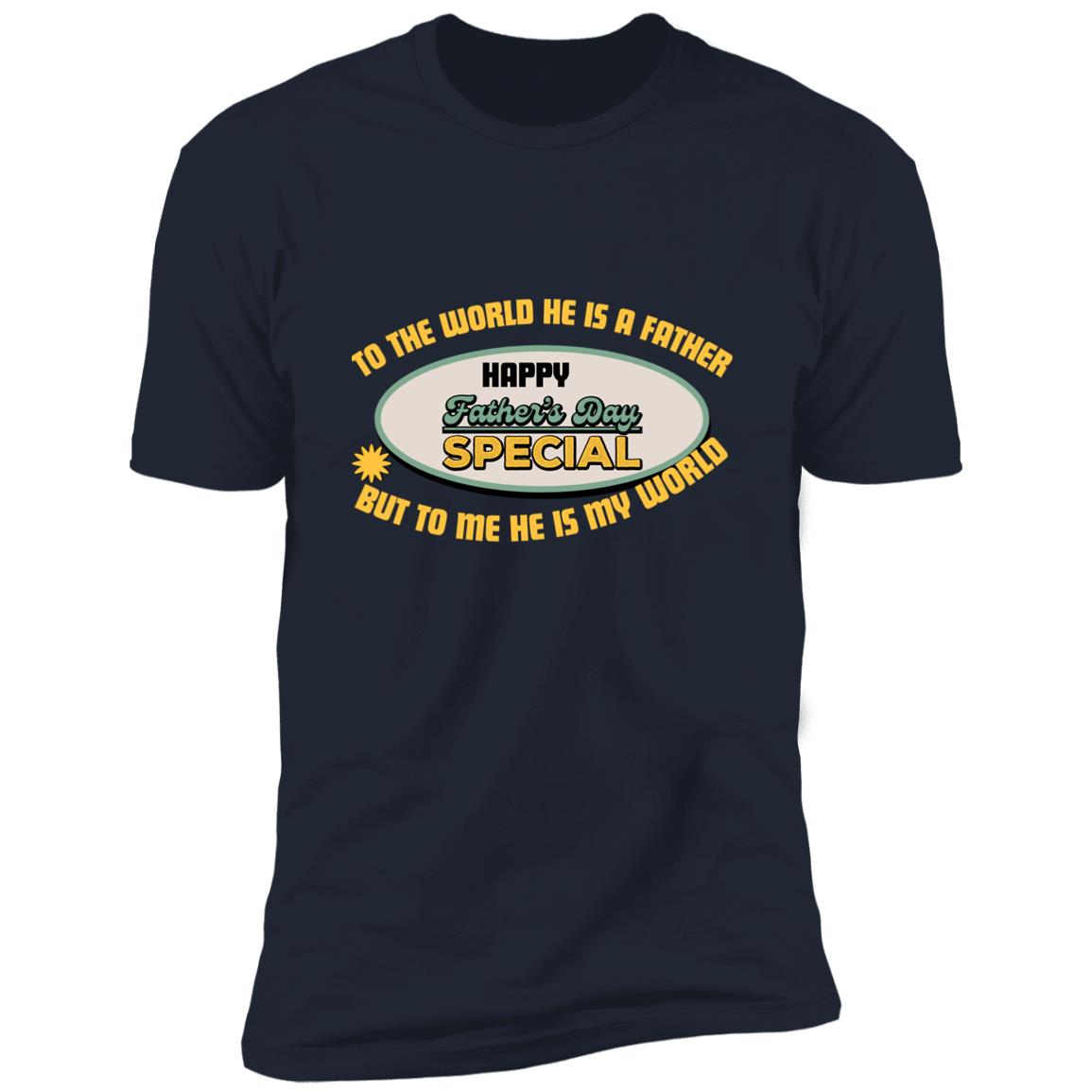 Black and Yellow Retro Father's Day T-Shirt