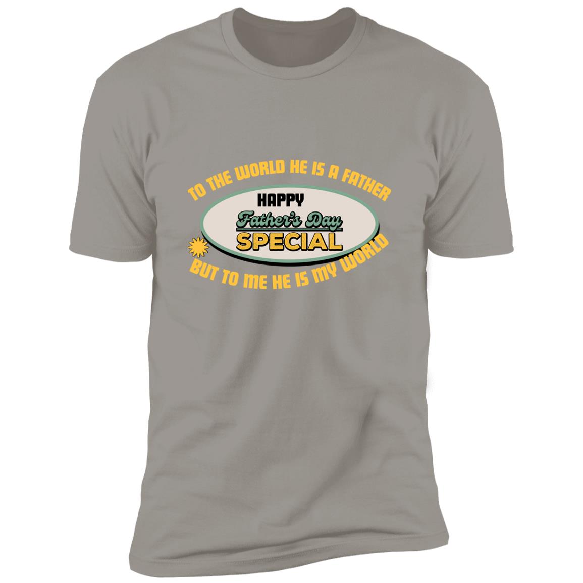 Black and Yellow Retro Father's Day T-Shirt