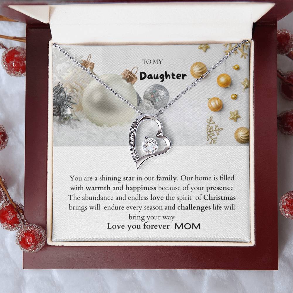 FOREVER LOVE NECKLACE FROM MOM TO DAUGHETR