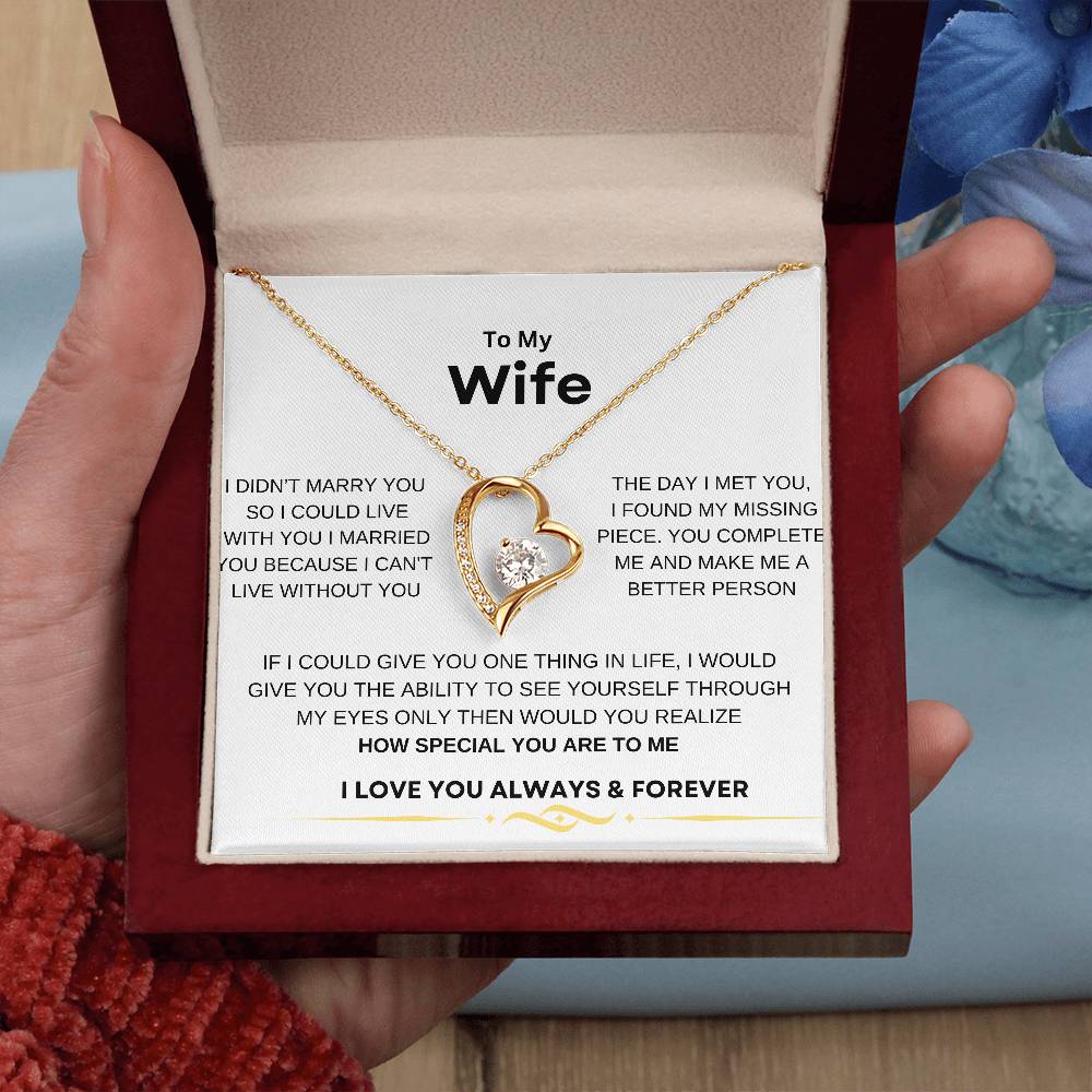 Forever necklace to my wife