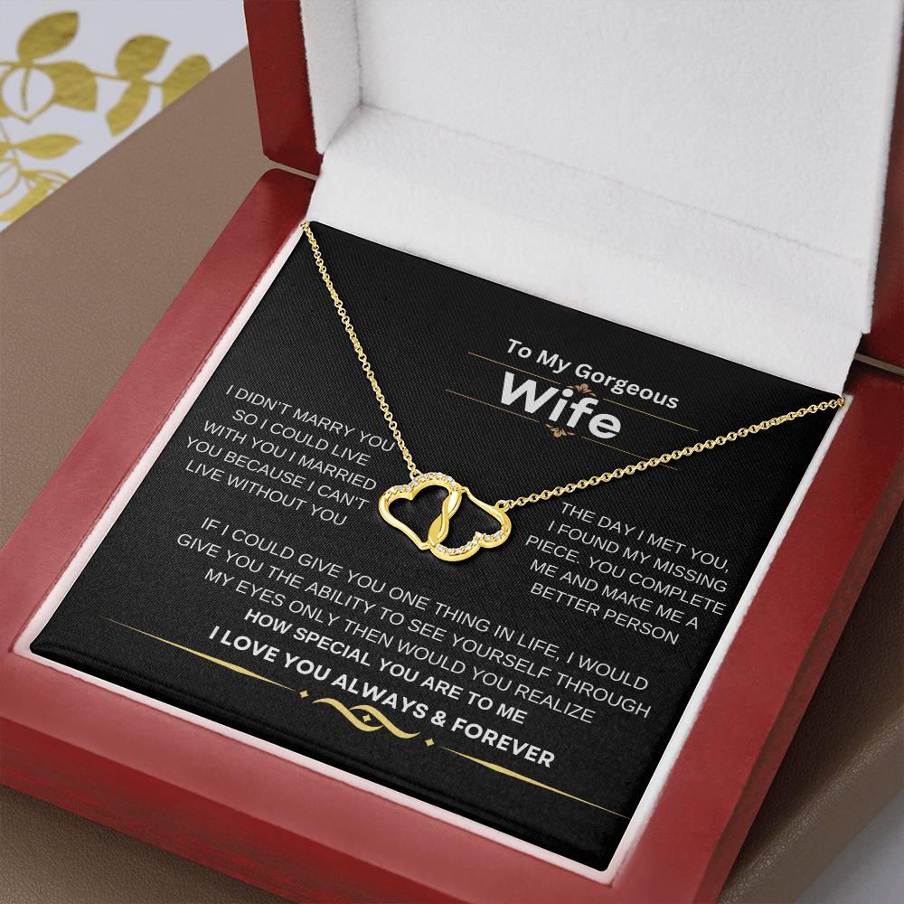 EVERLASTING LOVE NECKLACE TO MY WIFE