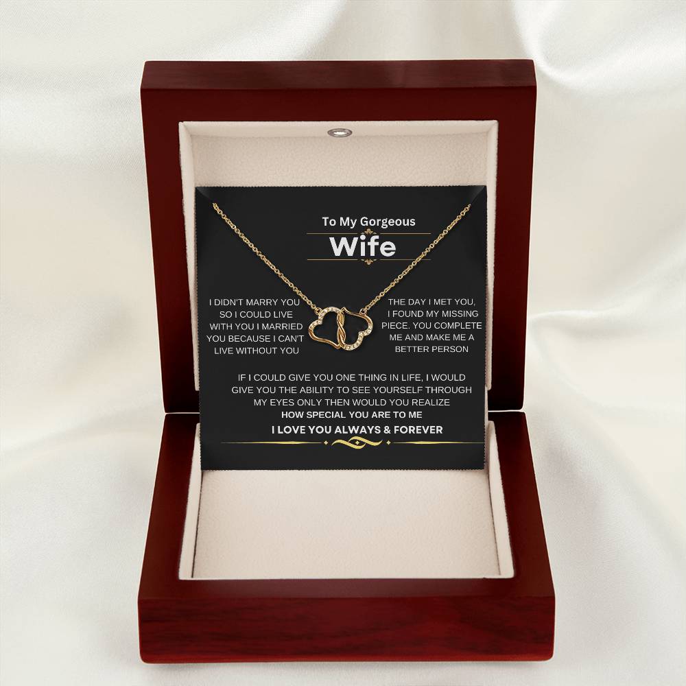 EVERLASTING LOVE NECKLACE TO MY WIFE