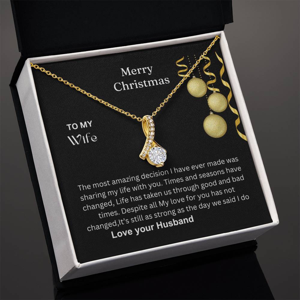 Alluring beauty necklace to my wife