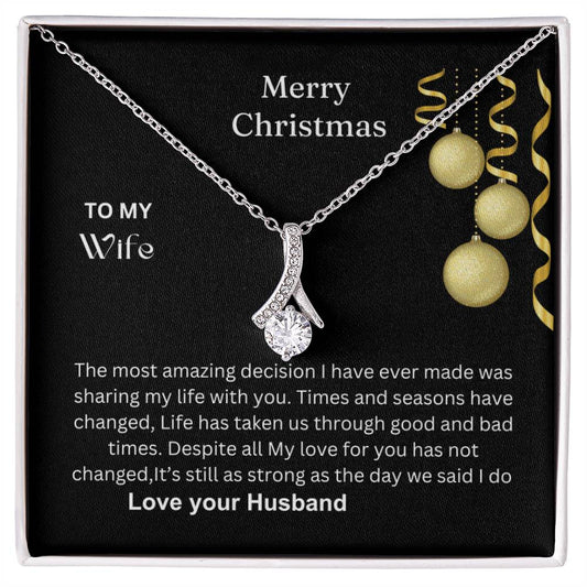 Alluring beauty necklace to my wife