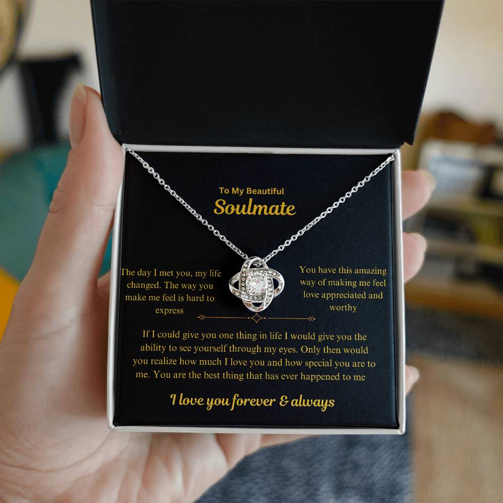 Love knot necklace to my soulmate