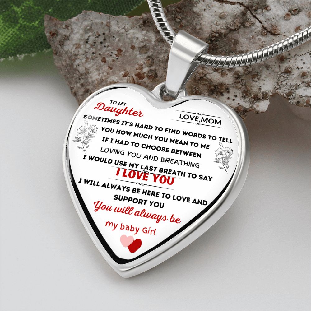 HEART NECKLACE TO DAUGHTER FROM MOM