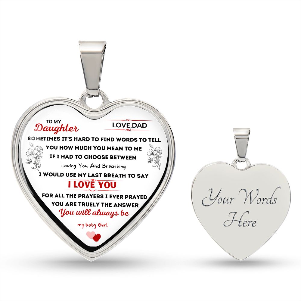 HEART FROM DAD TO DAUGHTER