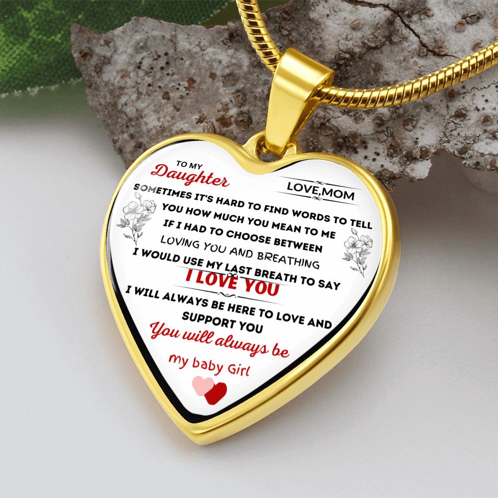 HEART NECKLACE TO DAUGHTER FROM MOM