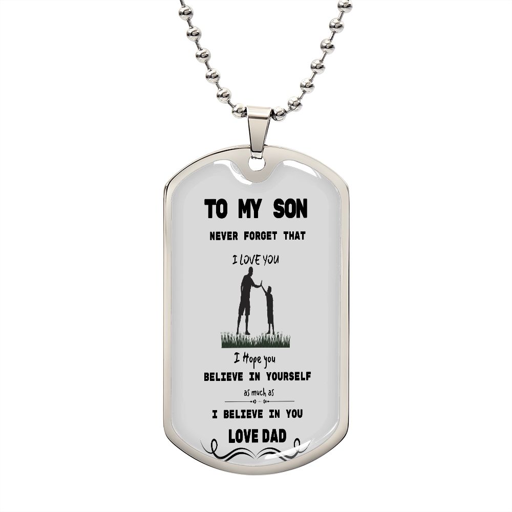 DOG TAG TO SON