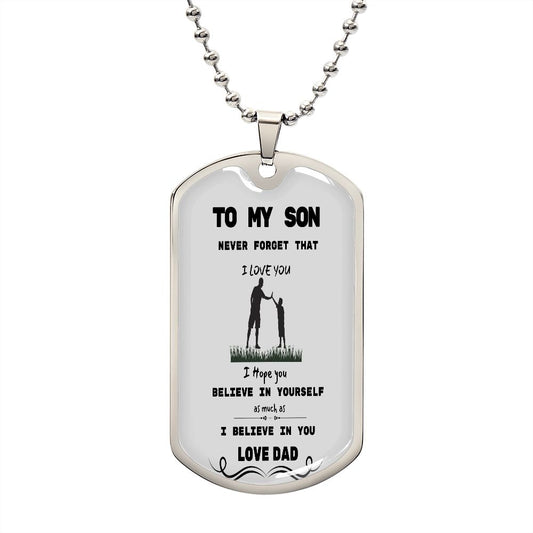 DOG TAG TO SON