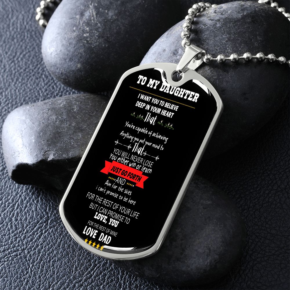 DOG TAG TO DAUGHTER
