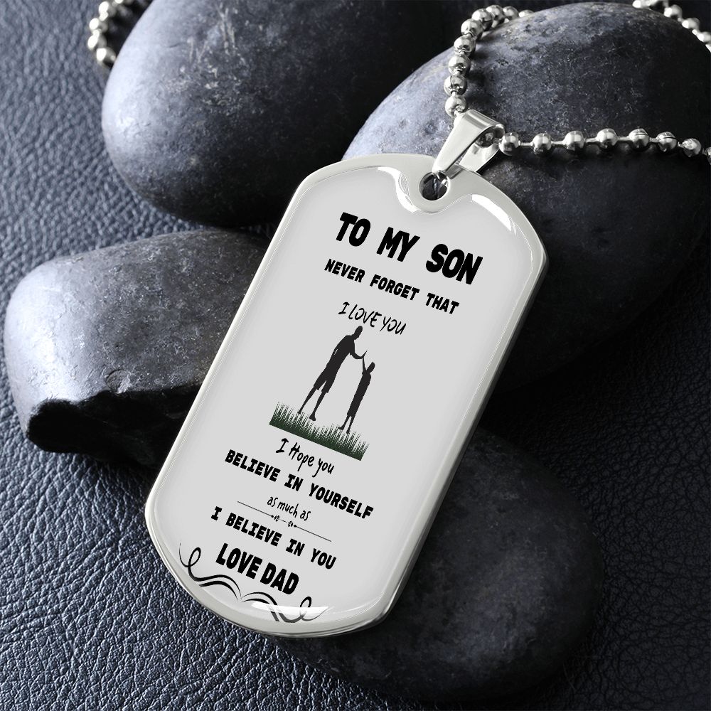 DOG TAG TO SON