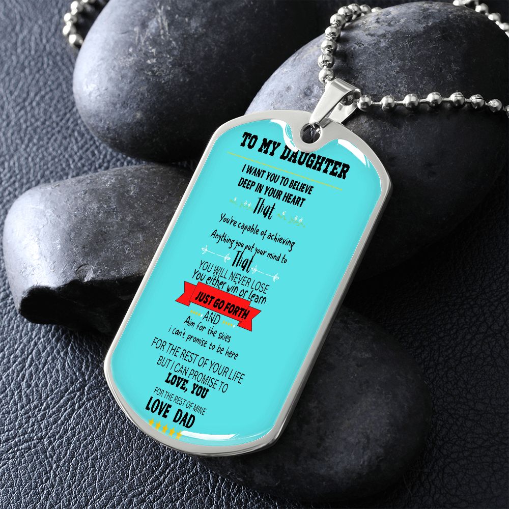 TO MY DAUGHTER DOG TAG