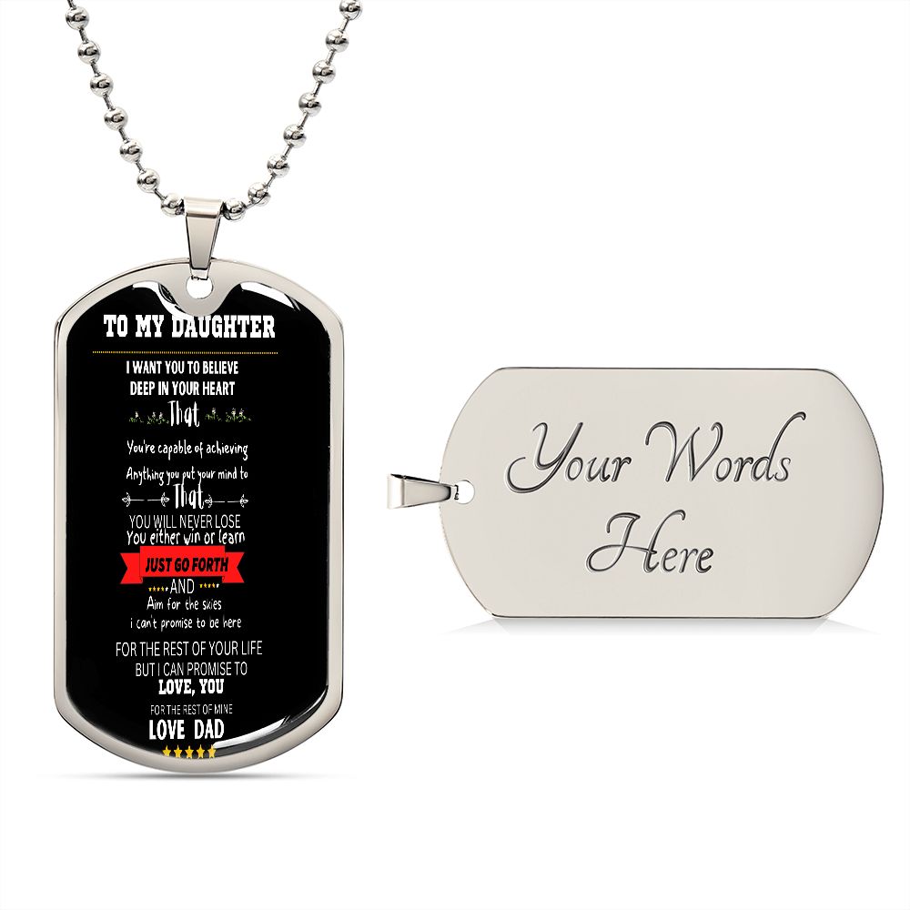 DOG TAG TO DAUGHTER
