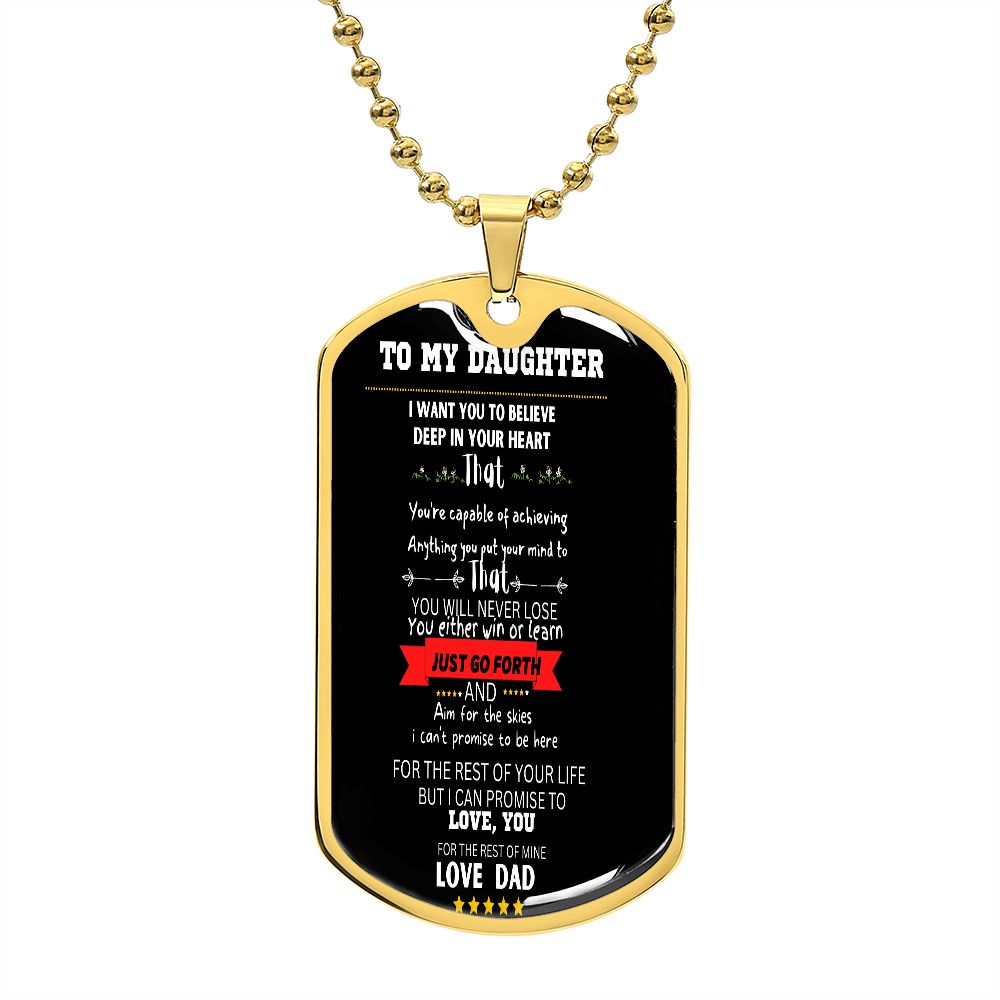 DOG TAG TO DAUGHTER