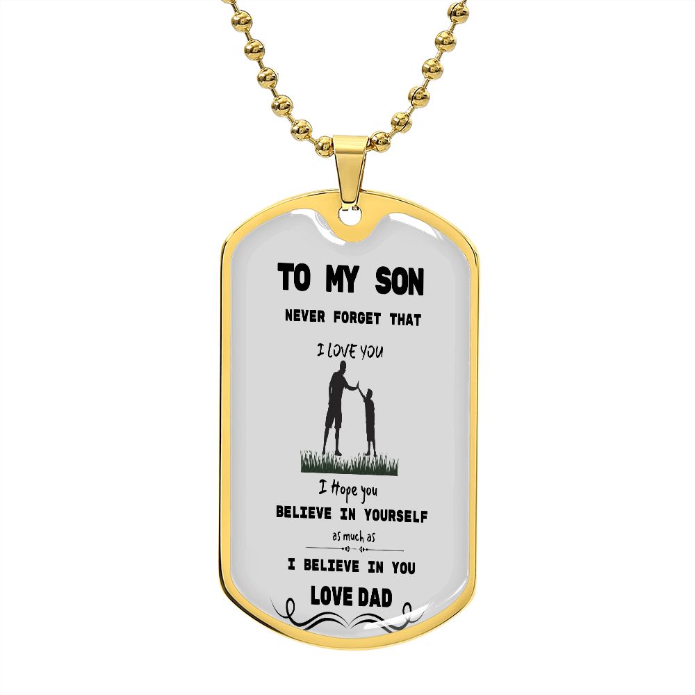 DOG TAG TO SON