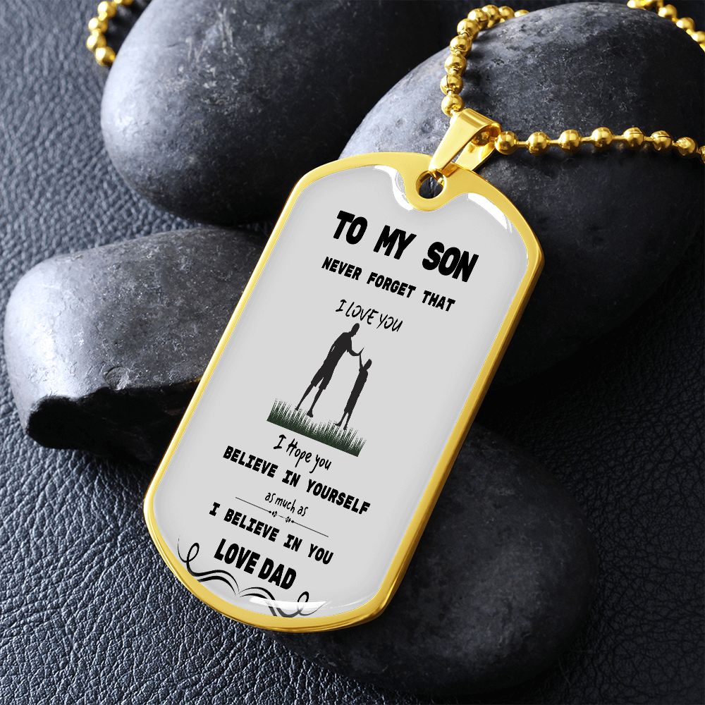 DOG TAG TO SON