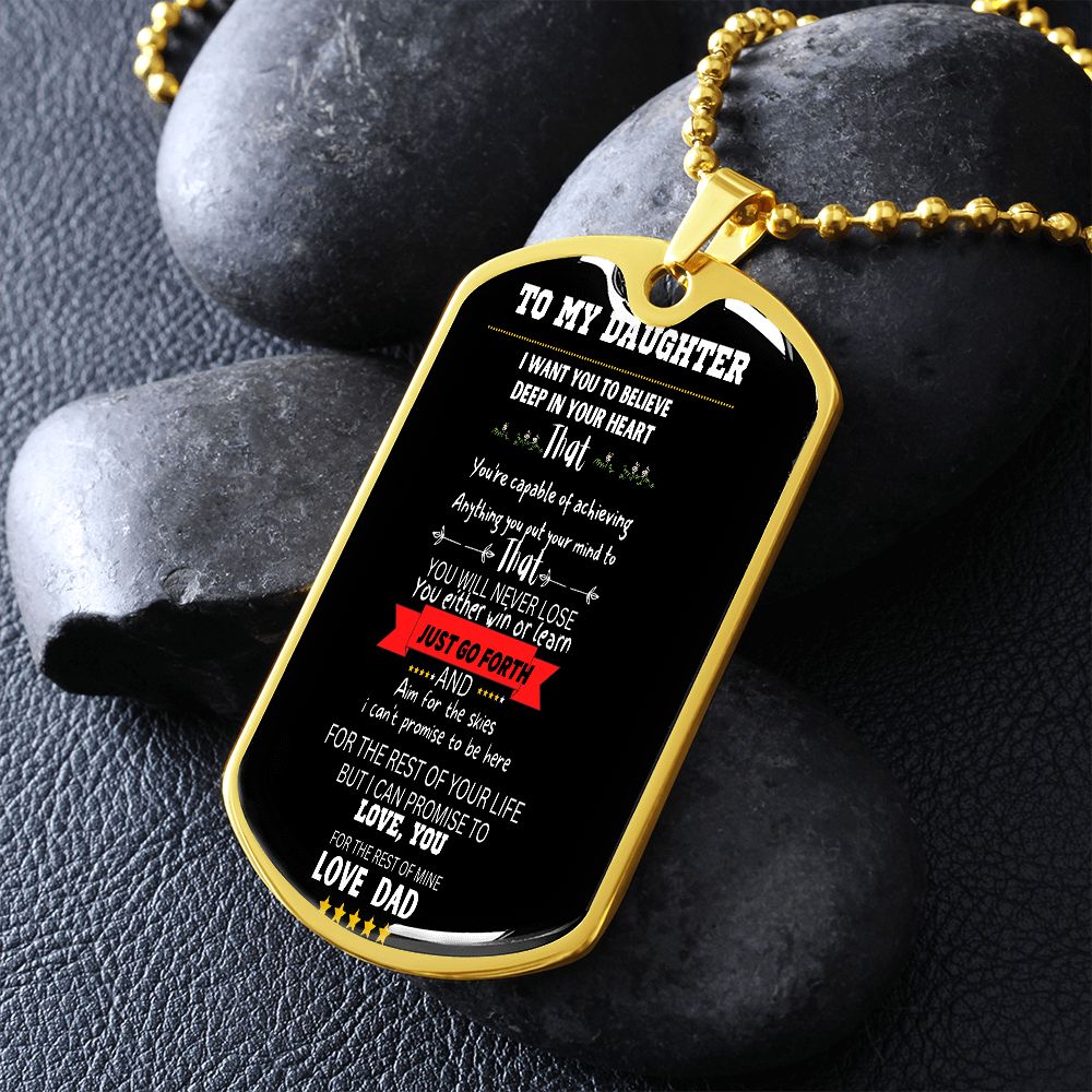 DOG TAG TO DAUGHTER