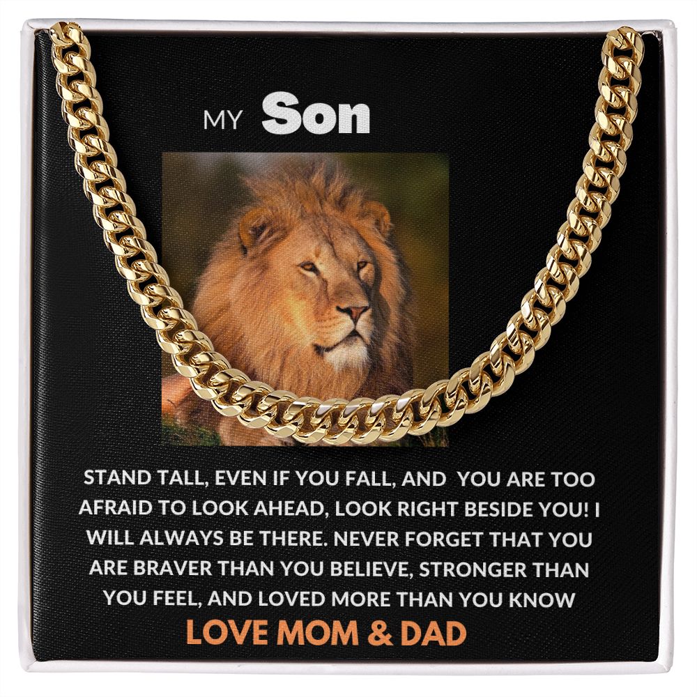 CUBAN LINK CHAIN TO MY SON