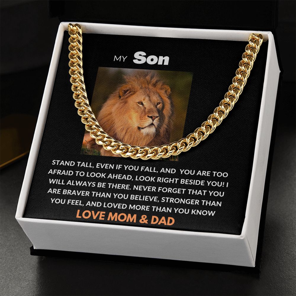 CUBAN LINK CHAIN TO MY SON