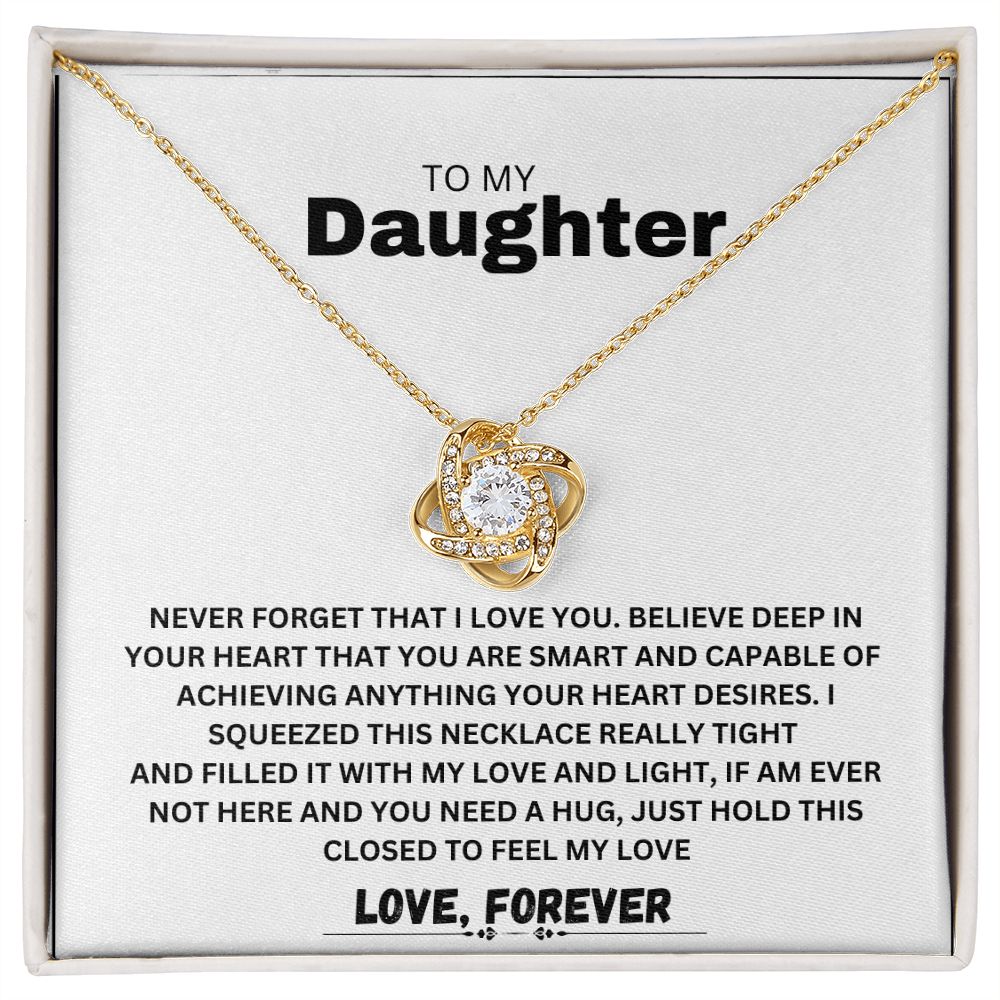 LOVE KNOT NECKLACE TO MY DAUGHTER