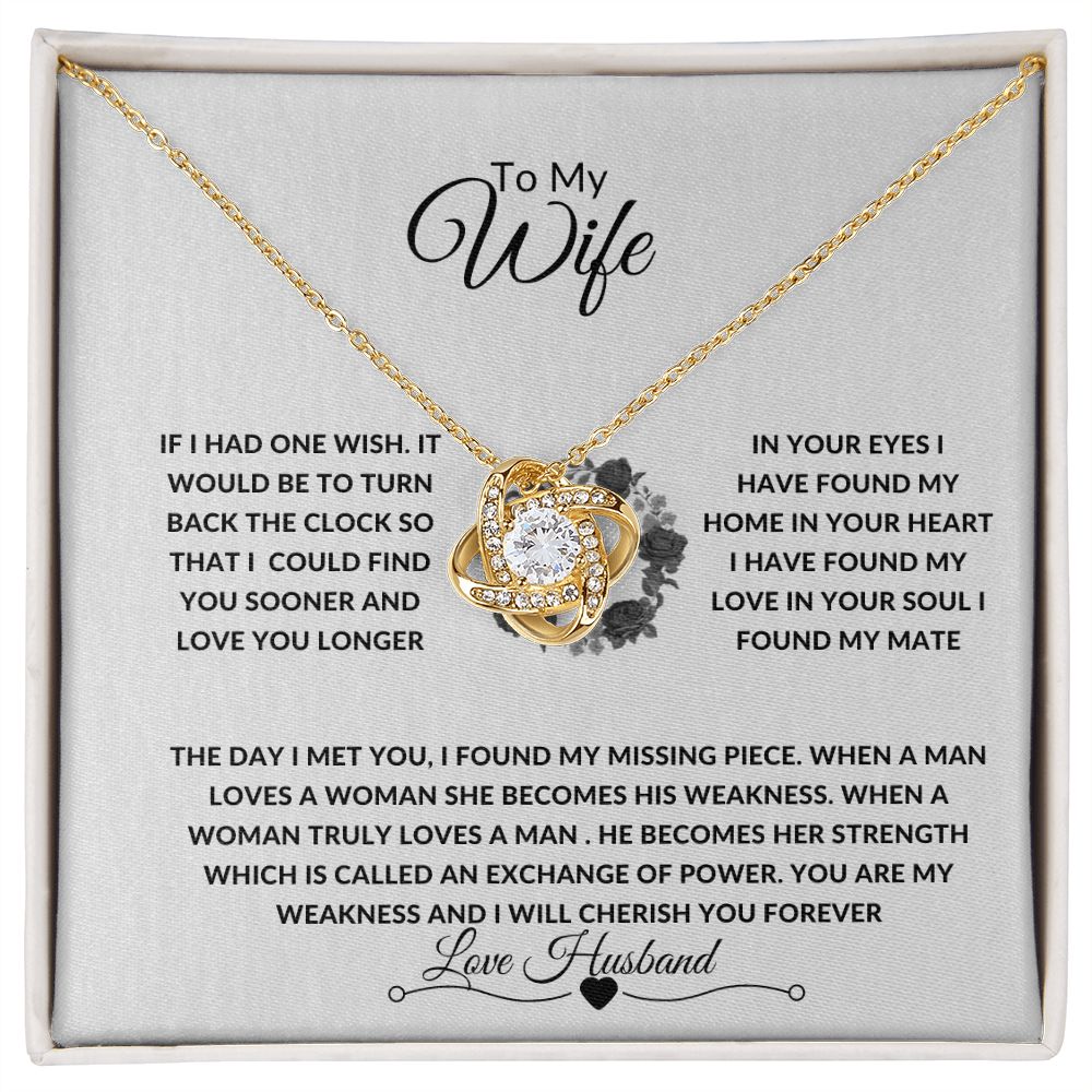 LOVEKNOT NECKLACE TO MY WIFE
