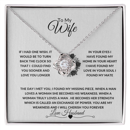 LOVEKNOT NECKLACE TO MY WIFE