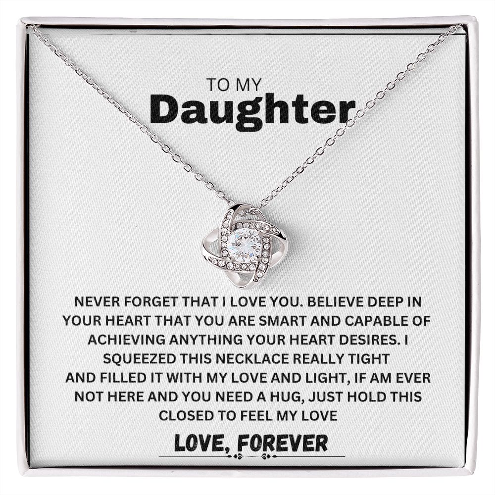LOVE KNOT NECKLACE TO MY DAUGHTER