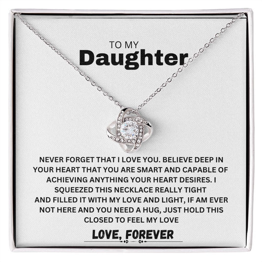 LOVE KNOT NECKLACE TO MY DAUGHTER