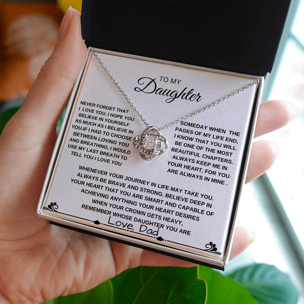 LOVEKNOT TO MY DAUGHTER FROM DAD