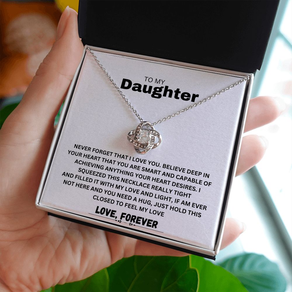 LOVE KNOT NECKLACE TO MY DAUGHTER