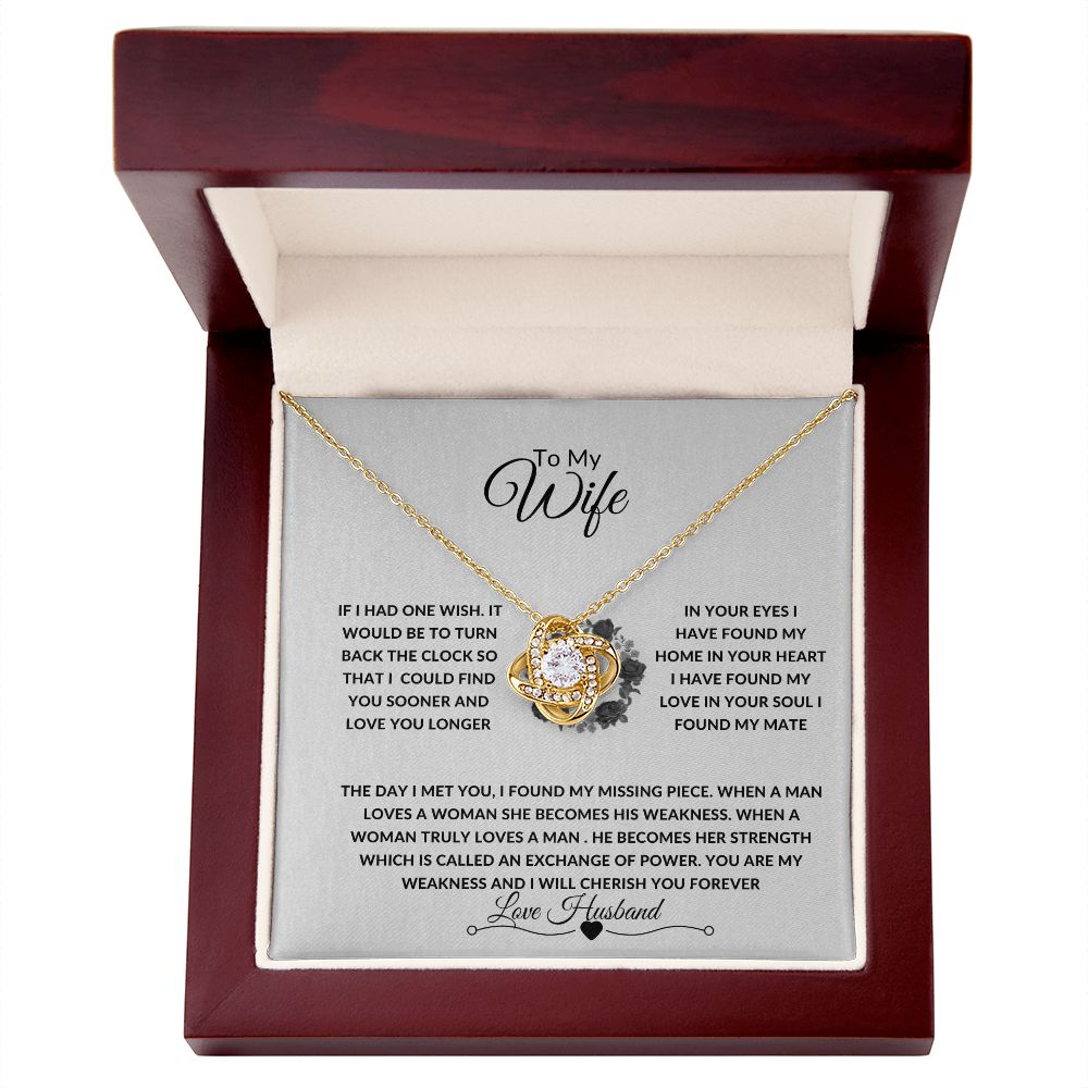 LOVEKNOT NECKLACE TO MY WIFE