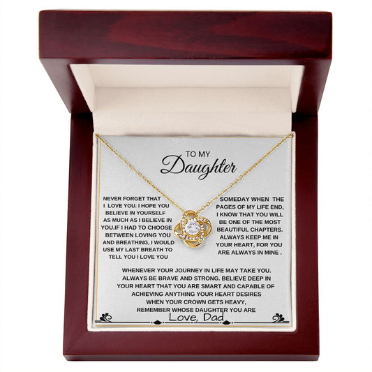 LOVEKNOT TO MY DAUGHTER FROM DAD