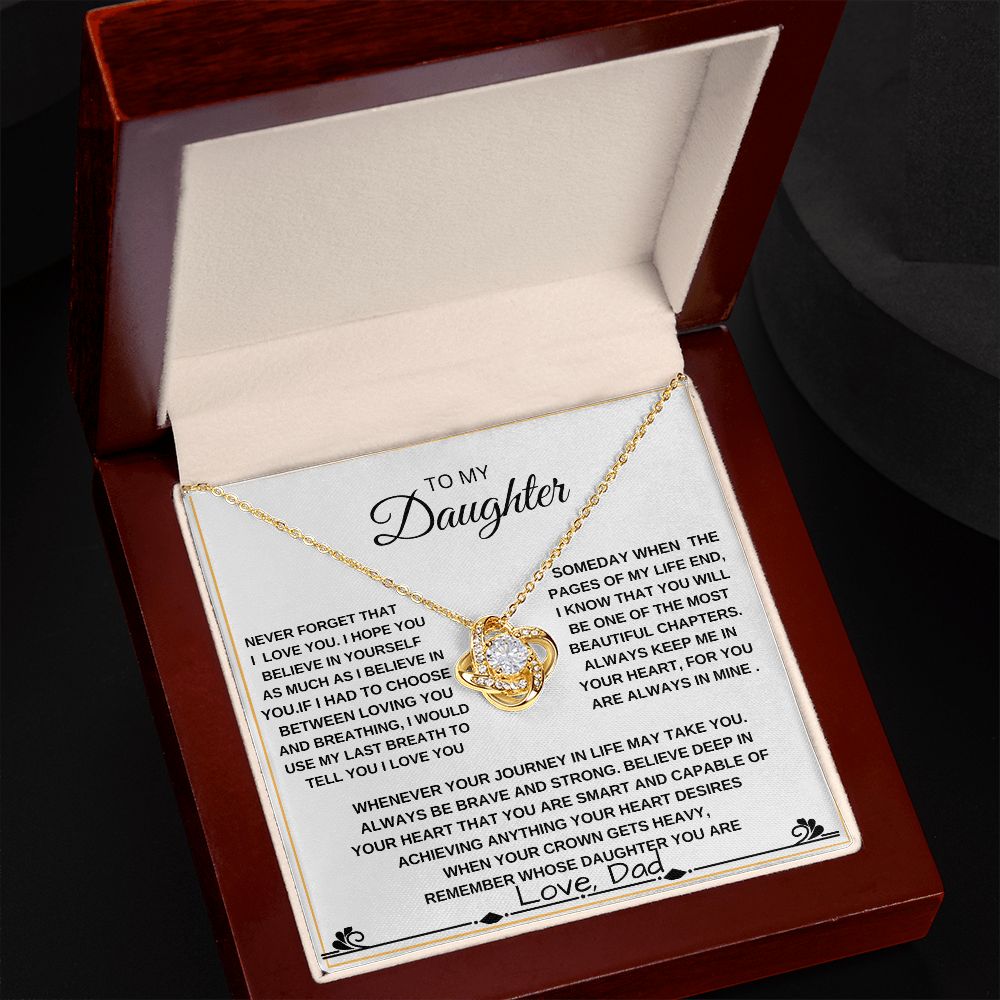 LOVEKNOT TO MY DAUGHTER FROM DAD
