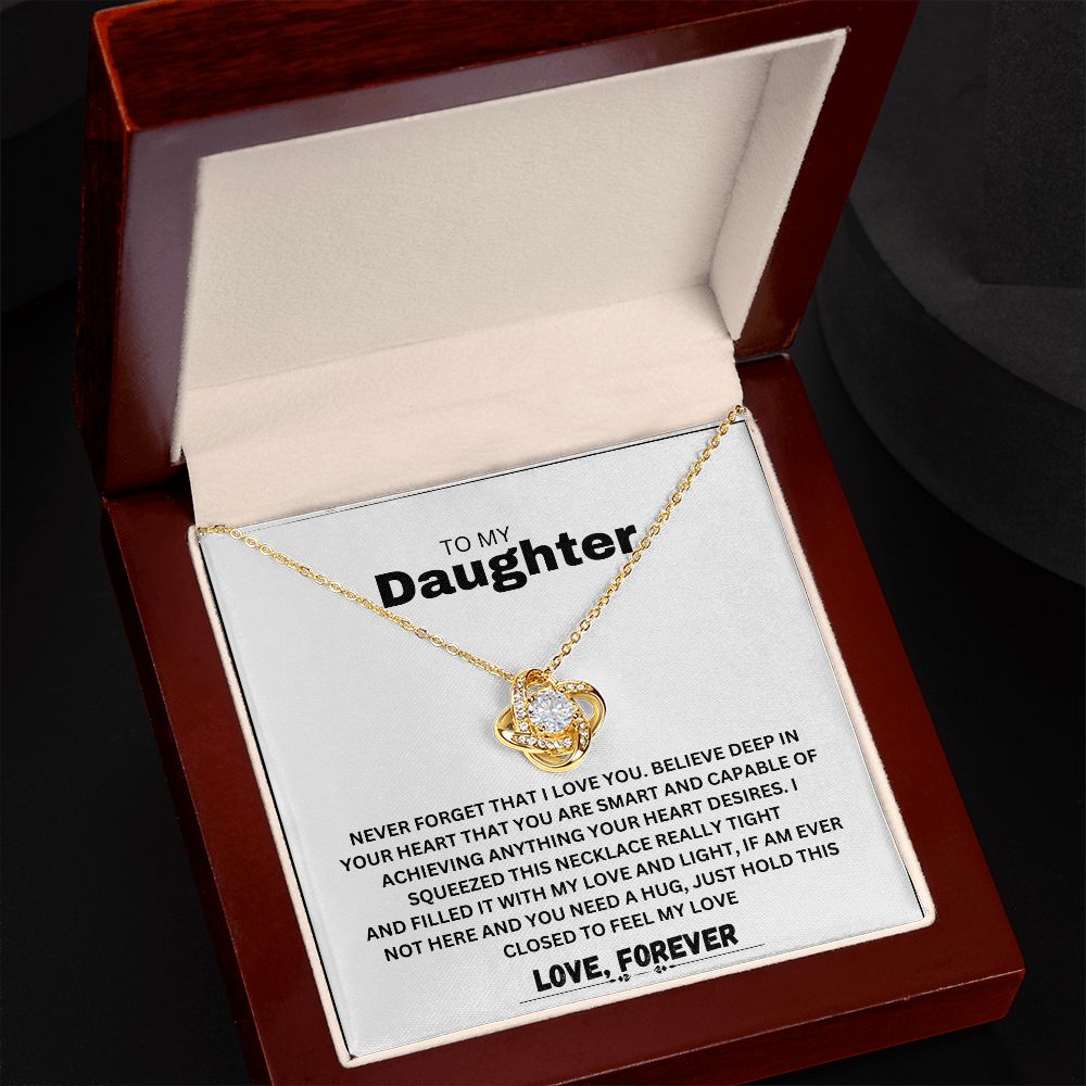 LOVE KNOT NECKLACE TO MY DAUGHTER