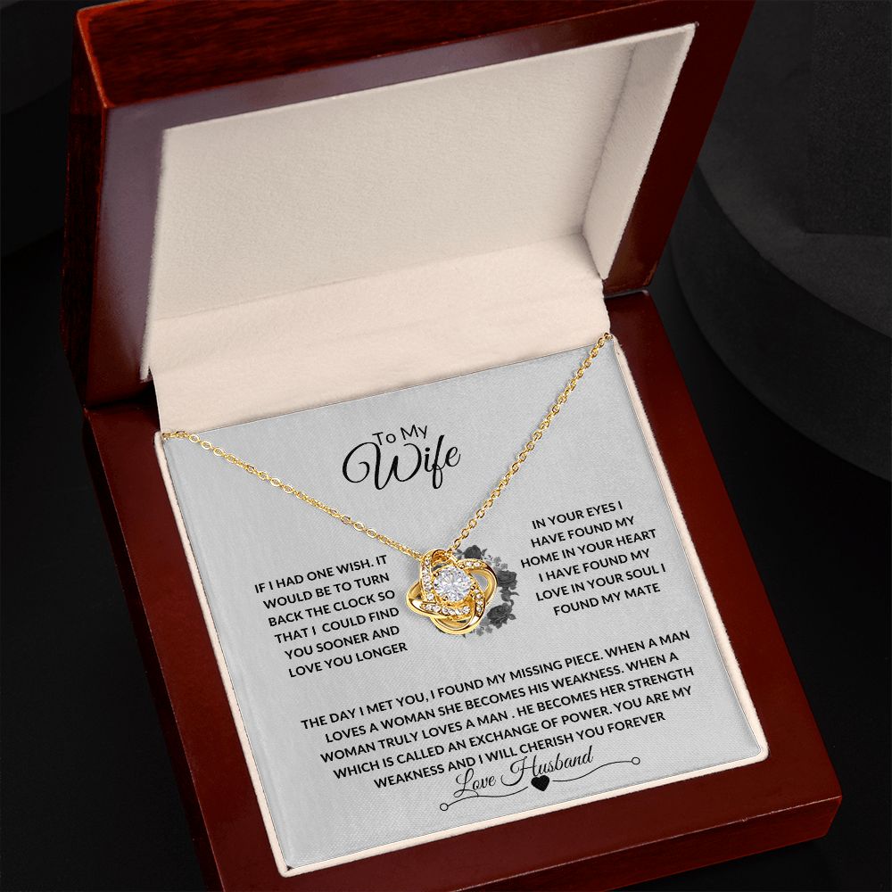 LOVEKNOT NECKLACE TO MY WIFE