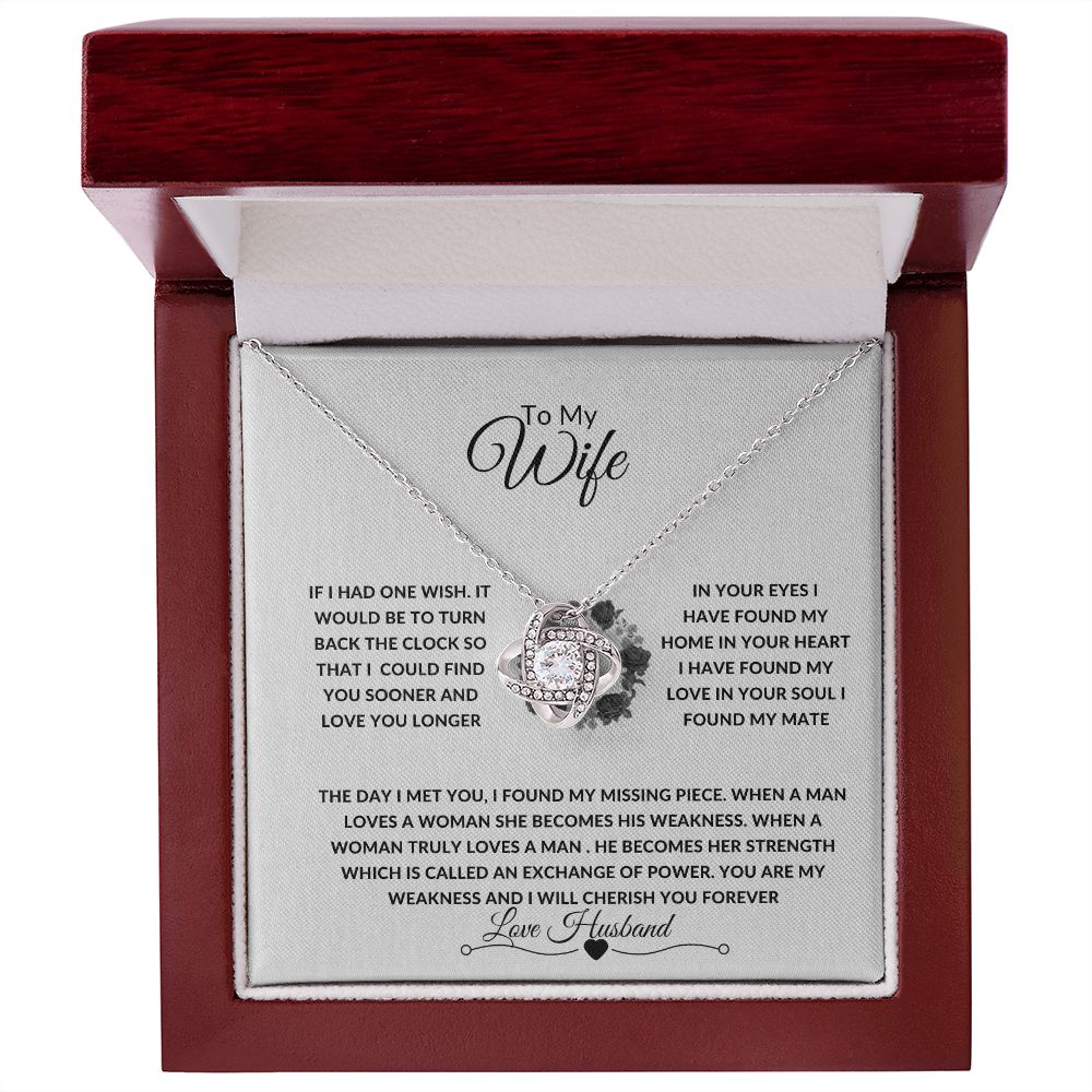 LOVEKNOT NECKLACE TO MY WIFE
