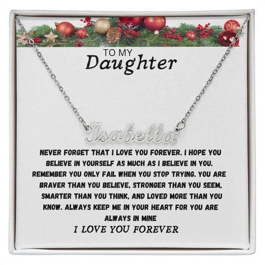 PERSONALIZED NAME NECKLACE FOR MY DAUGHTER
