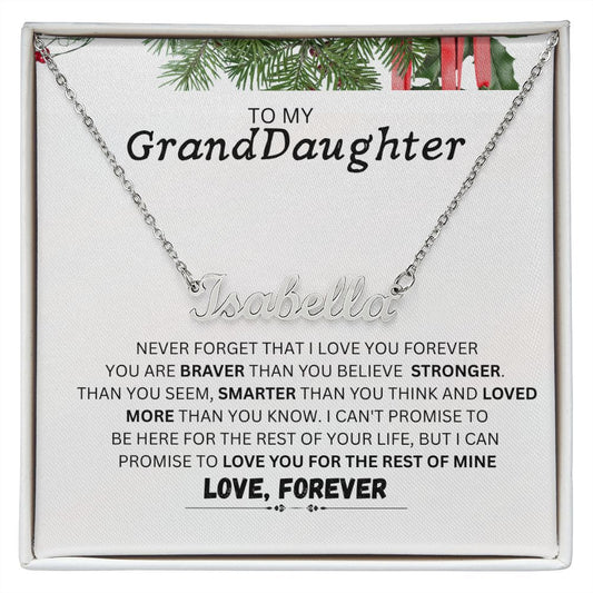 PERSONALIZED  NECKLACE FOR MY GRAND DAUGHTER