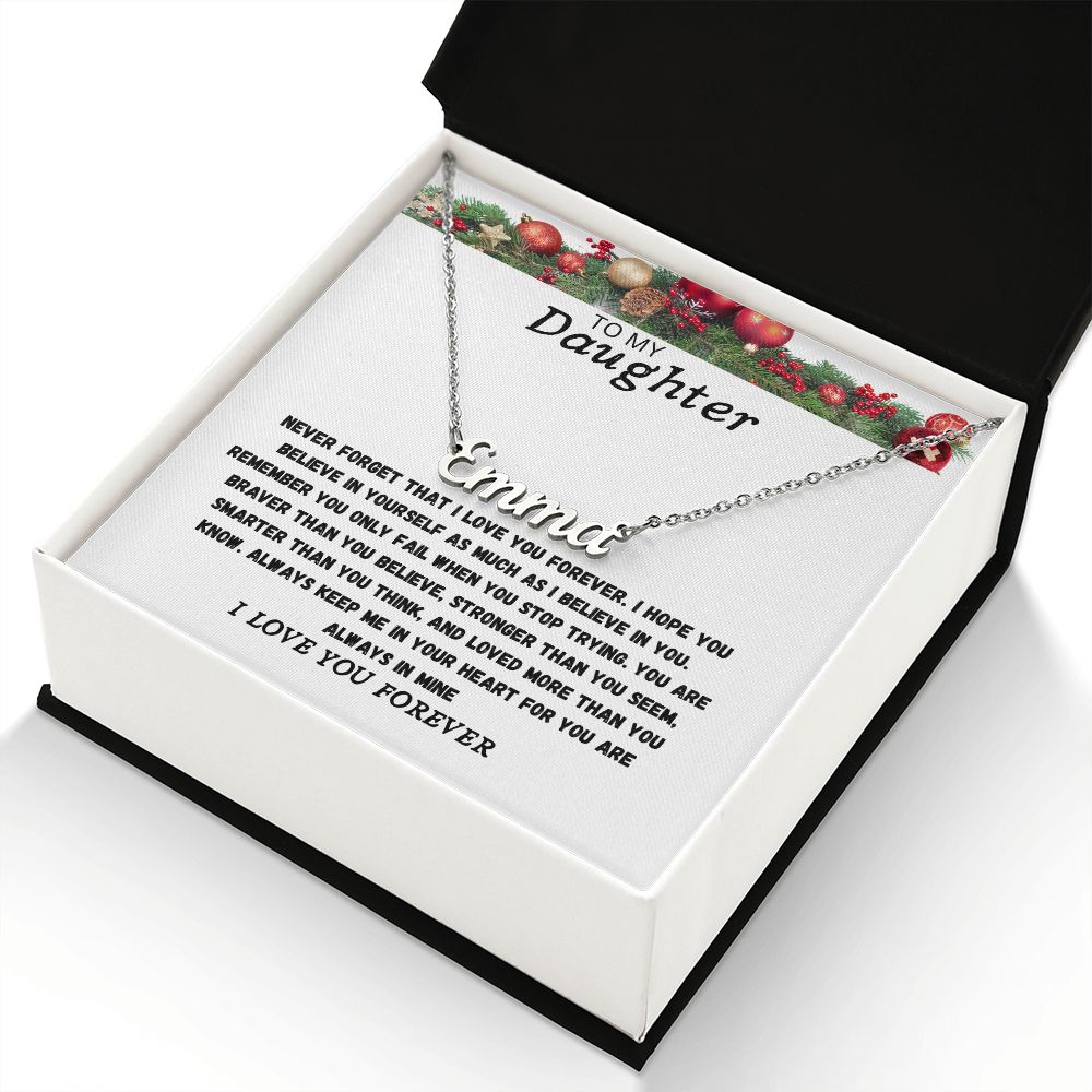 PERSONALIZED NAME NECKLACE FOR MY DAUGHTER