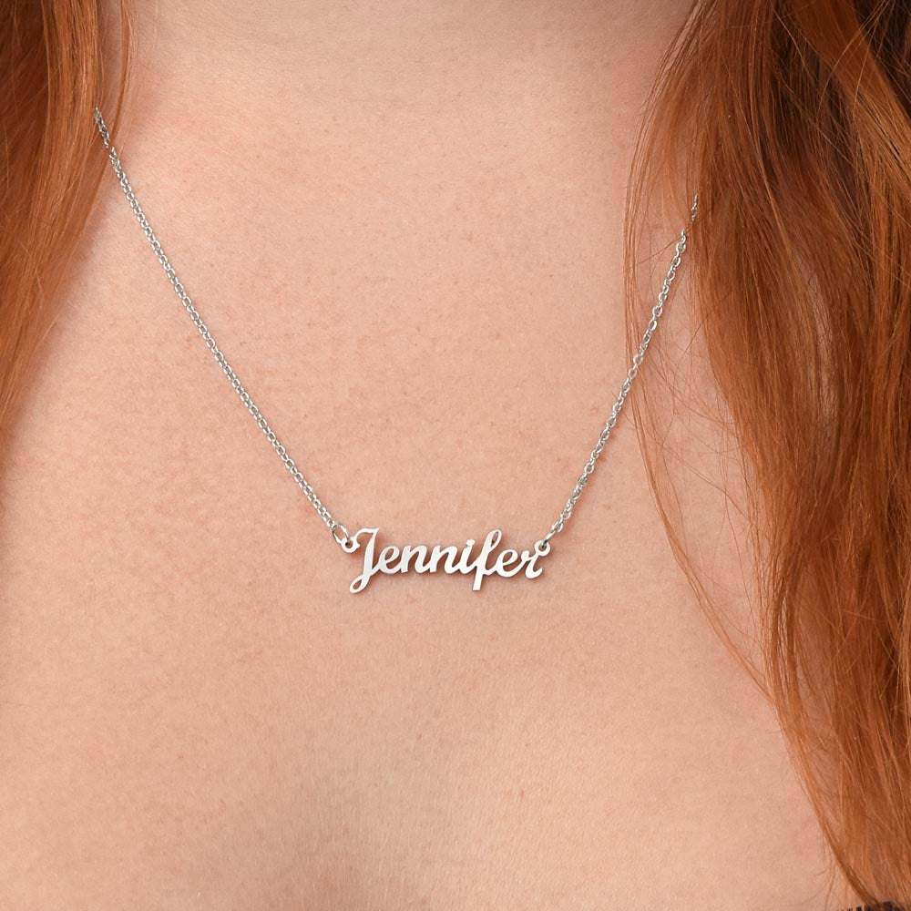 personalized name necklace just for her