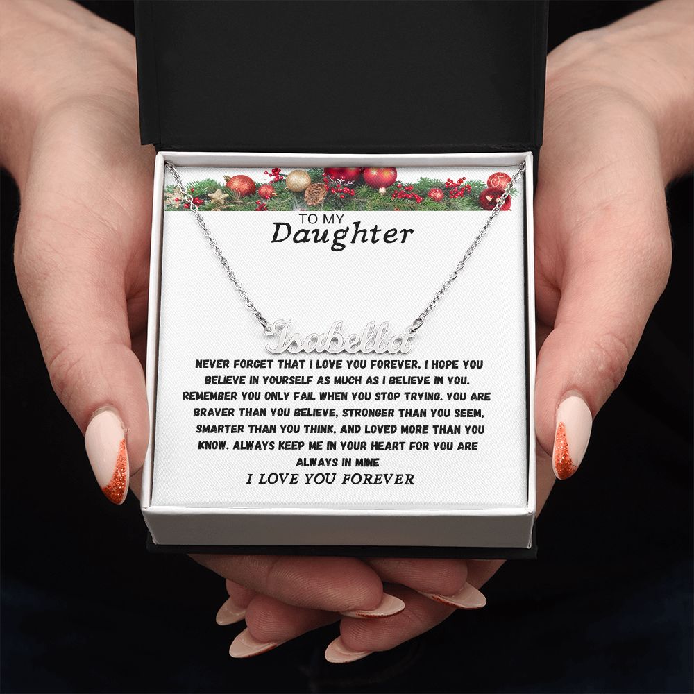 PERSONALIZED NAME NECKLACE FOR MY DAUGHTER