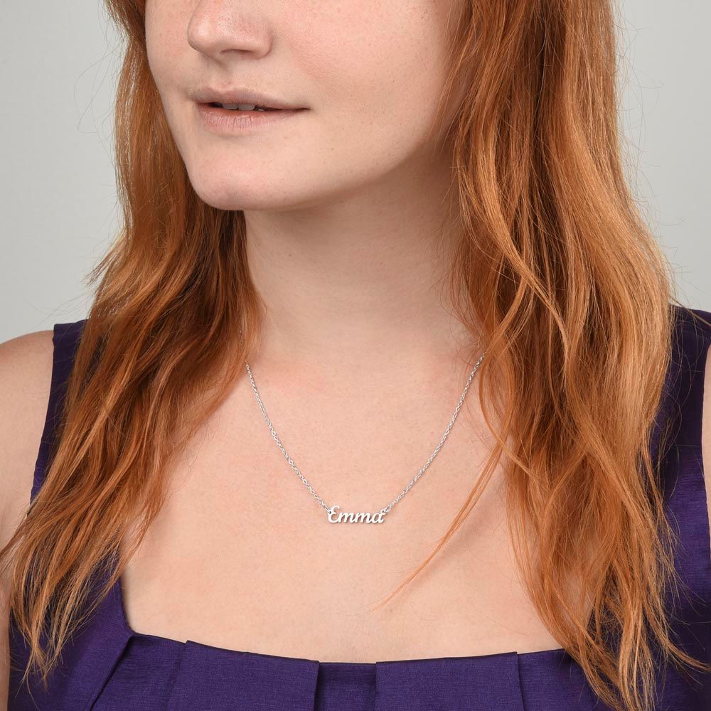 Personalized name necklace/made and shipped in USA